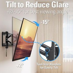 Mounting Dream tilt extension 7 inch enables easier cable access and optimal viewing