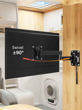 Mounting Dream tilt and swivel demo showing angle adjustments for better viewing comfort