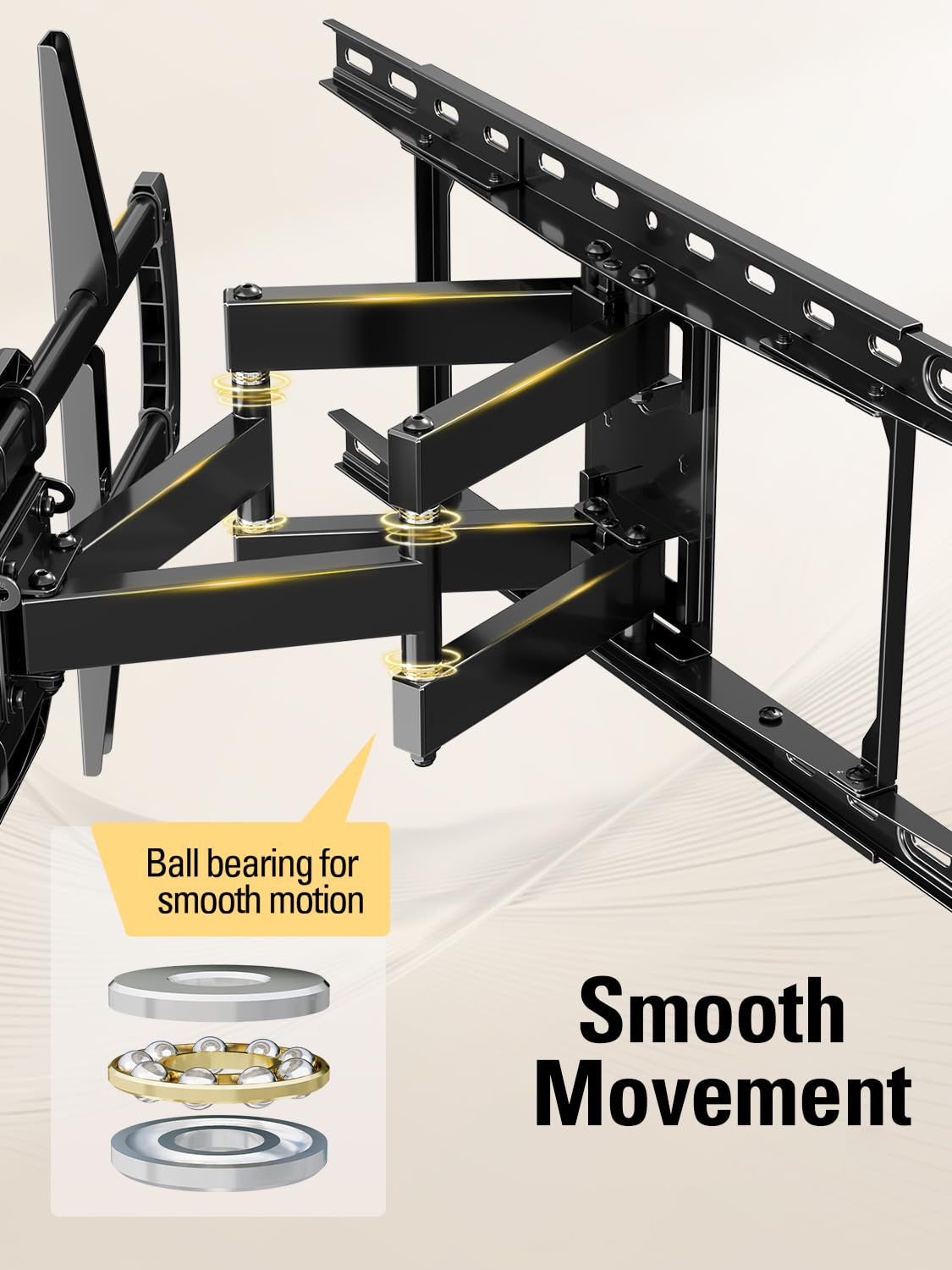 Mounting Dream articulating arms enabling smooth swivel for optimized viewing