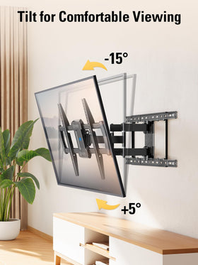 Mounting Dream wall mount tilting and swiveling to reduce glare