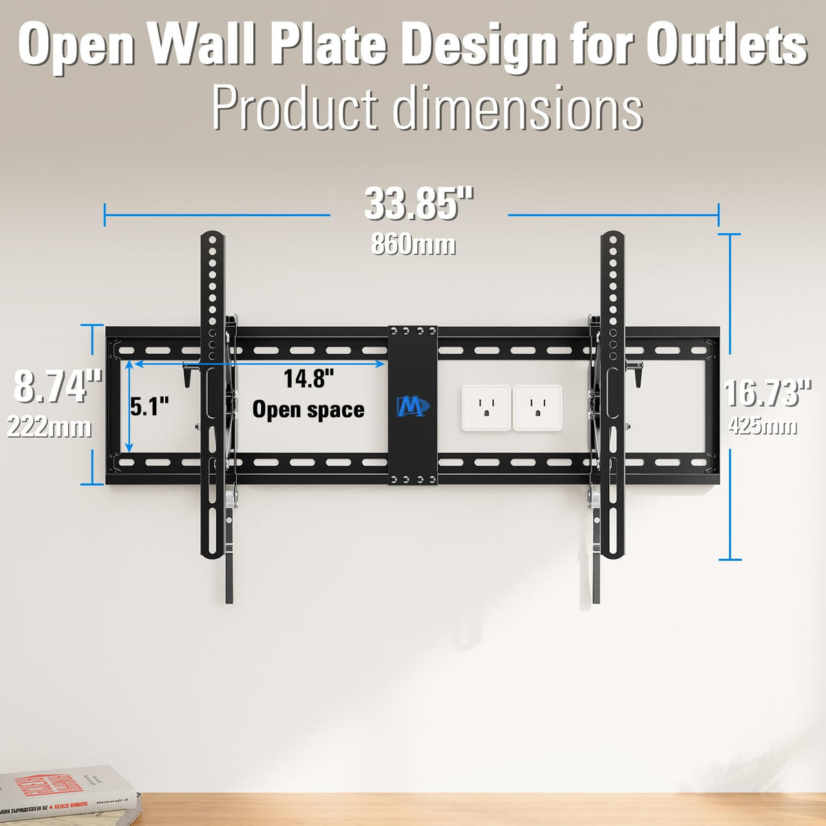 Mounting Dream compatible with 16-24-32 inch stud spacing for flexible installation