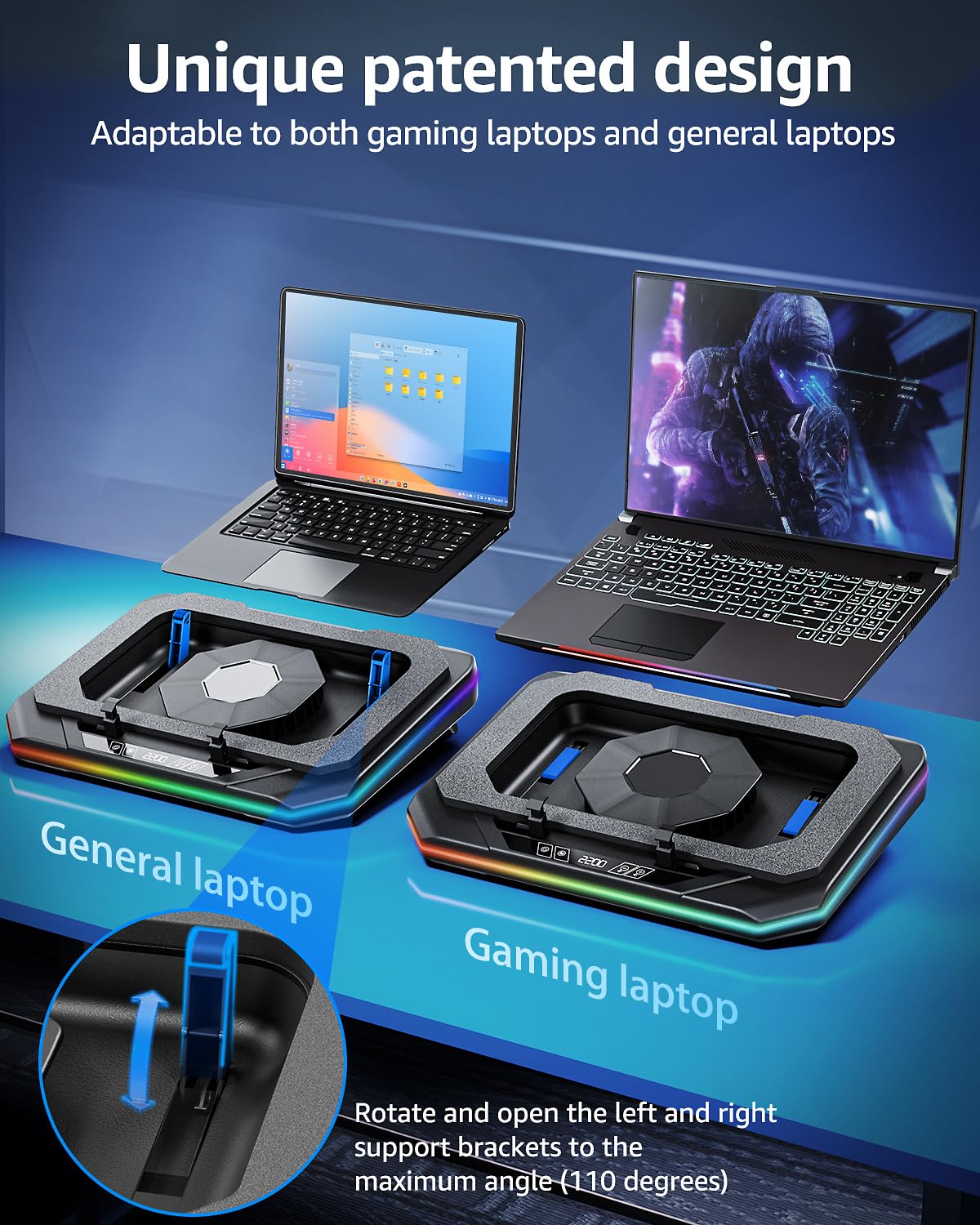 Mountory cooling pad offers 3500 RPM cooling for steady performance