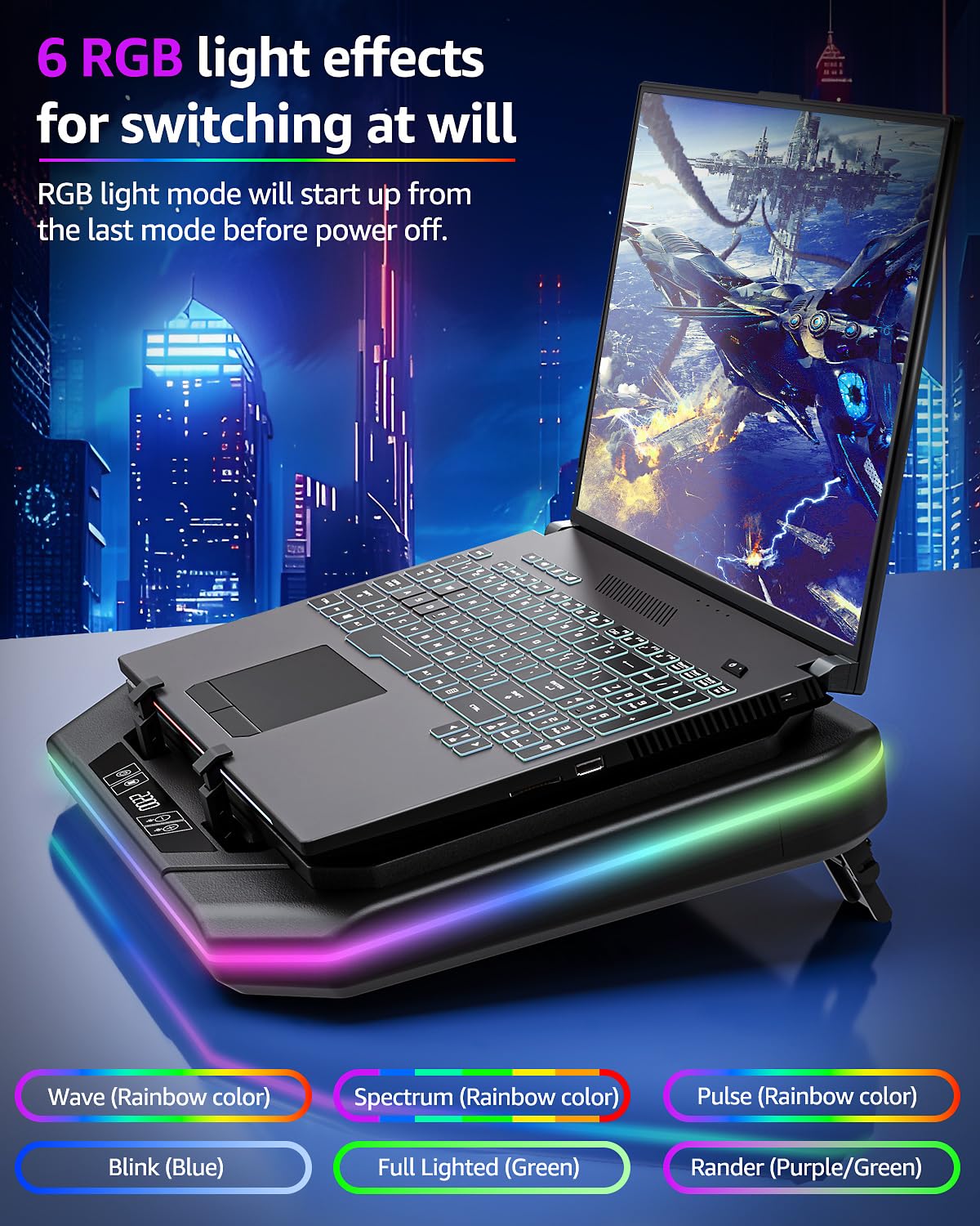 Mountory universal compatibility supports 13-19 inch laptops