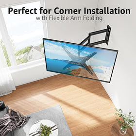Mountup 180-degree swivel shows versatile corner viewing.