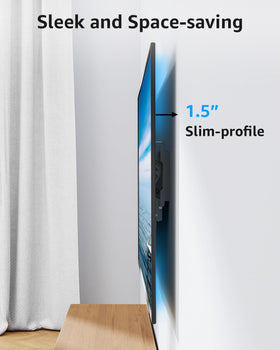 MOUNTUP 600x400 VESA compatible mount offers sturdy, reliable TV support.
