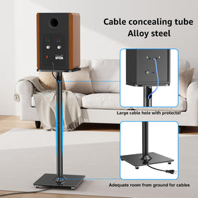 Anti-slip pads keep speakers stable on MountUp stands
