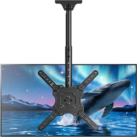 MOUNTUP front view of ceiling mount showing stable bracket and clean look