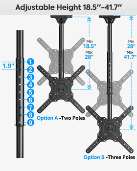 MOUNTUP close-up of tilt mechanism highlighting anti-glare adjustment
