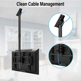 Mountup commercial-use ceiling mount suits restaurants and offices with durable, adjustable screens.