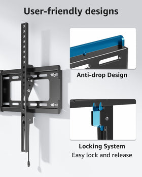 MOUNTUP easy 4-step installation kit simplifies setup.