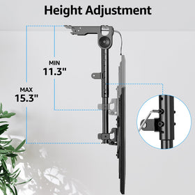 MOUNTUP folded mount against ceiling to save space when TV stored