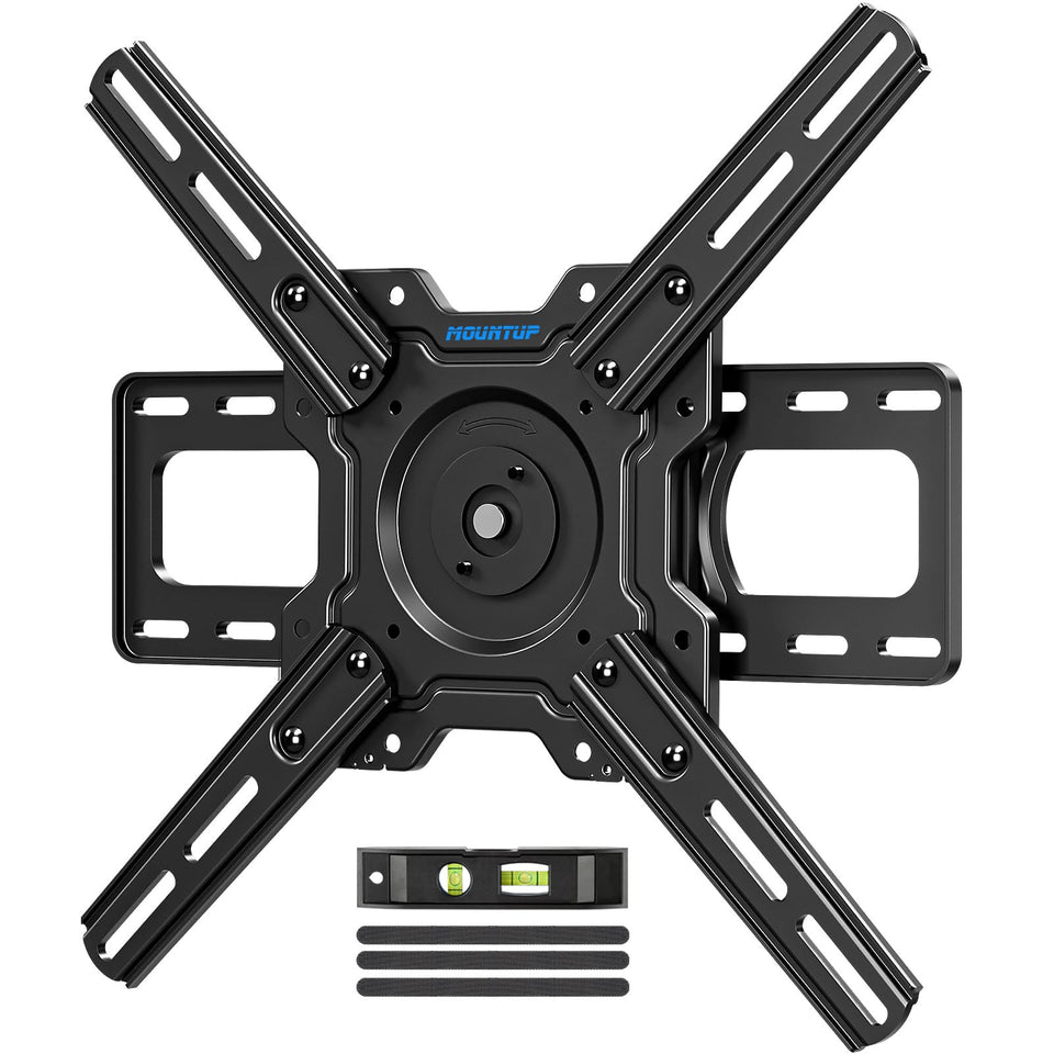 MOUNTUP front view of mounted TV showing low-profile benefit