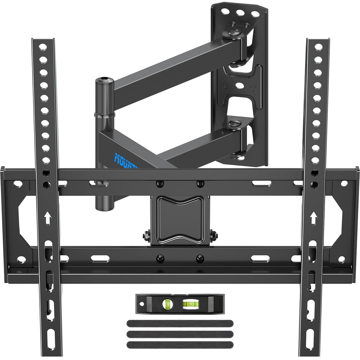 MOUNTUP full-motion corner mount with tilt and swivel for versatile viewing