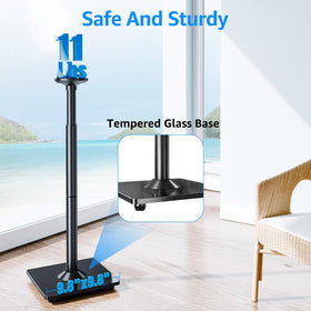 Mountup height-adjustable stand 35-43in positions speakers at ear level