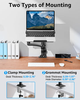 MOUNTUP secure-latch laptop tray prevents slips during use.