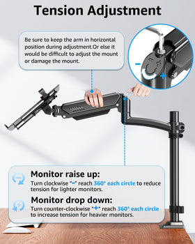 MOUNTUP sturdy arm delivers smooth, reliable motion.