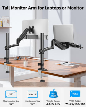 MOUNTUP desk mount swivel enables versatile screen positioning.