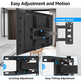 MOUNTUP low-profile retraction to 3 inches for a sleek wall look
