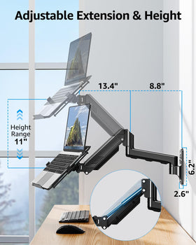 MOUNTUP monitor attached to VESA plate showing compatibility and stability