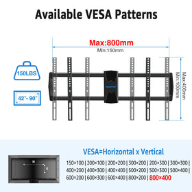 MountUp MU0059 smooth 40 inch extension for corner rooms