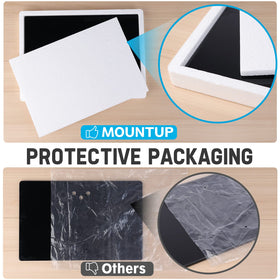 MOUNTUP packaged parts and hardware ready for easy assembly