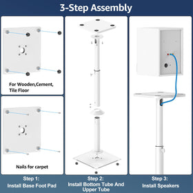 MOUNTUP 22 lbs per stand capacity supports many popular models.