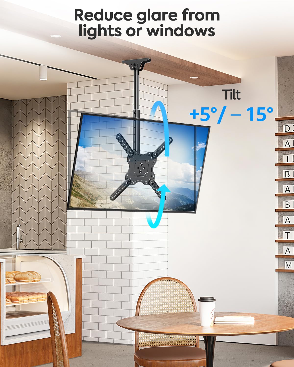 MOUNTUP pole height adjustment showing indexed holes for exact positioning