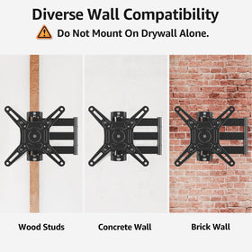 MOUNTUP suitable for single stud or concrete walls with secure mounting