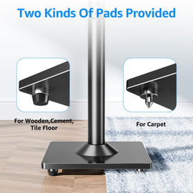 Mountup stable-base-rubber-feet prevent floor vibrations for clearer sound