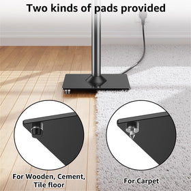 11.8 inch tempered glass base adds solid stability