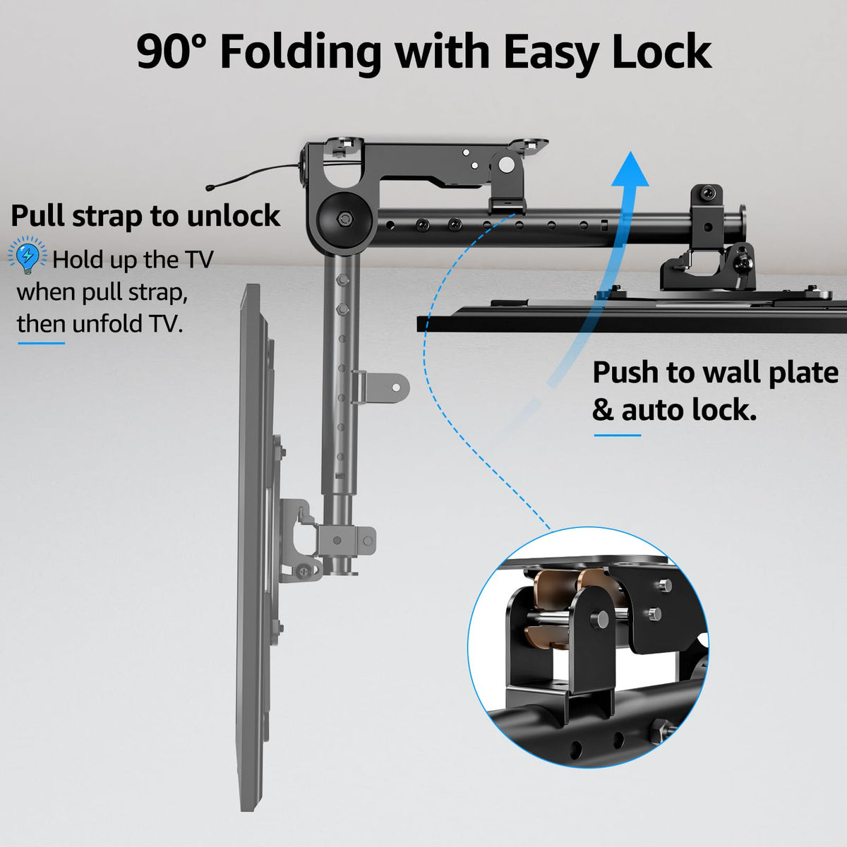 MOUNTUP tilt and rotation demonstration enabling glare-free viewing