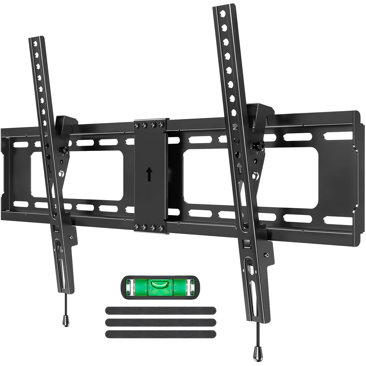 MOUNTUP TV wall mount tilting low-profile design saves space for a neat living room.