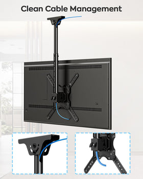 MOUNTUP VESA bracket detail showing universal fit and secure attachment