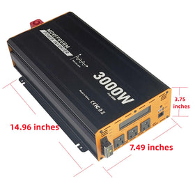 MOVFFGGRM 12V to 110V conversion with LCD display for easy monitoring.