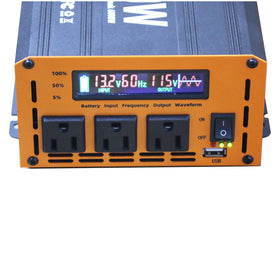 MOVFFGGRM 3000W inverter aluminum body with heat dissipation for cooler operation.