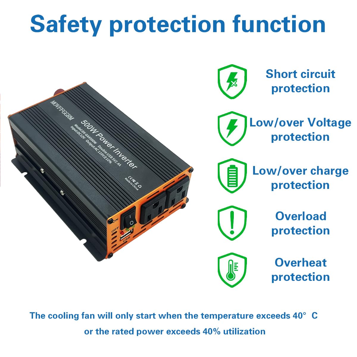 MOVFFGGRM 500W inverter side ports for easy device charging