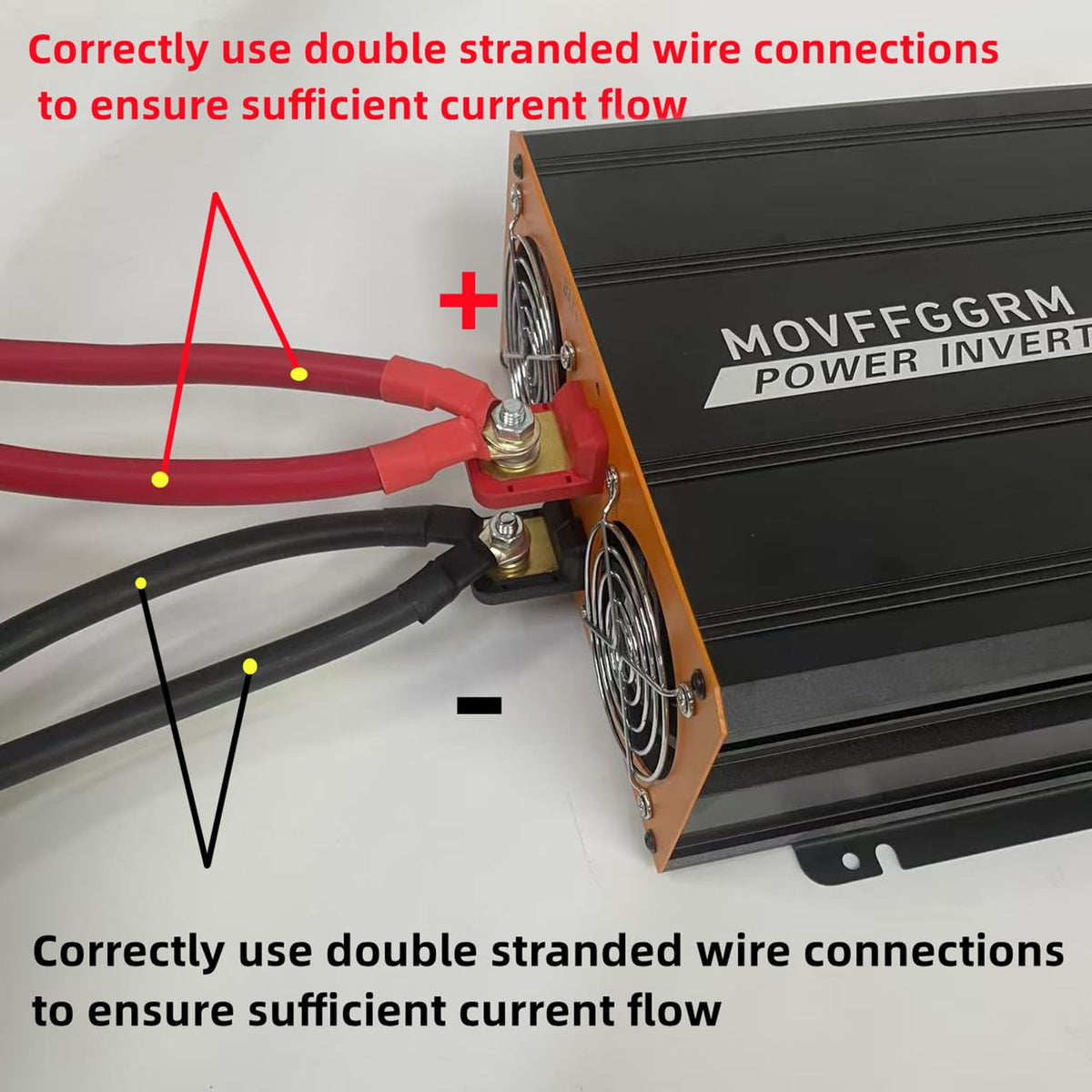MOVFFGGRM aluminum shell aids heat dissipation for longer inverter life.