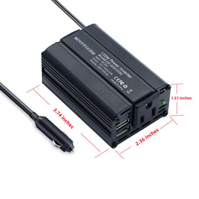 MOVFFGGRM plugged into car cigarette lighter powering devices in-vehicle