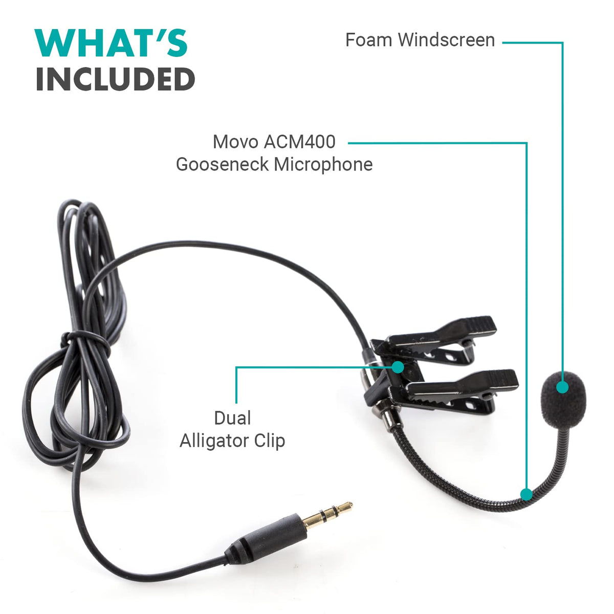 Movo ACM400 lifestyle ride shot on rider capturing clearer vlogging audio on road
