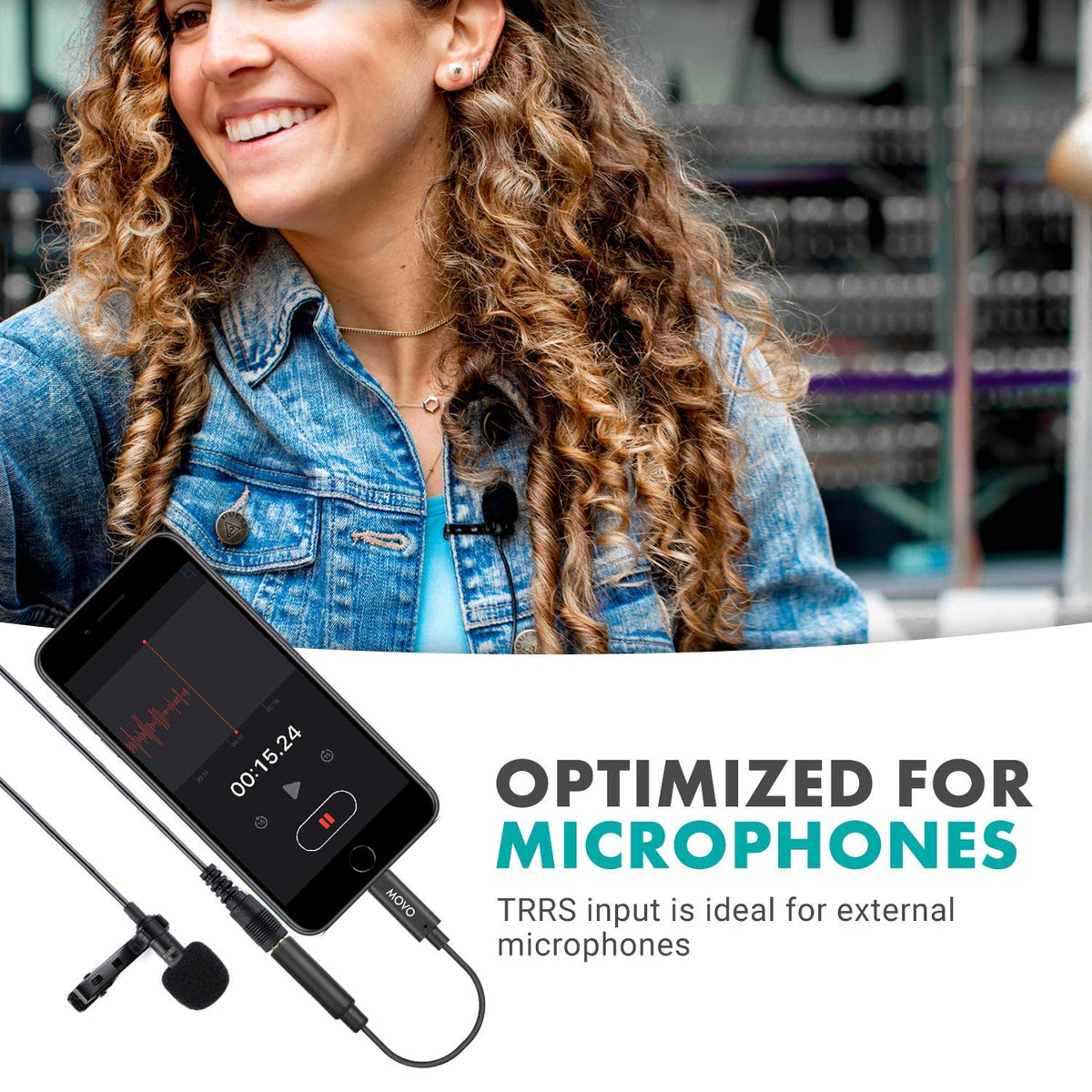 Movo IMA-1 iPhone compatibility with Lightning devices for quick mic setup