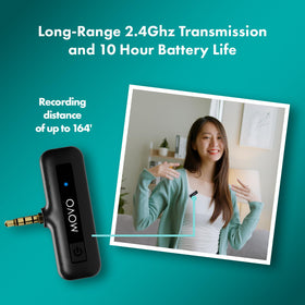 Movo lavalier mic on-camera setup delivering studio-like voice capture