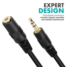 Movo MC20 close-up of 3.5mm TRS male and female connectors showing solid contact and durability
