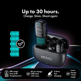 Movo NanoMic anti-peak and compression features in action
