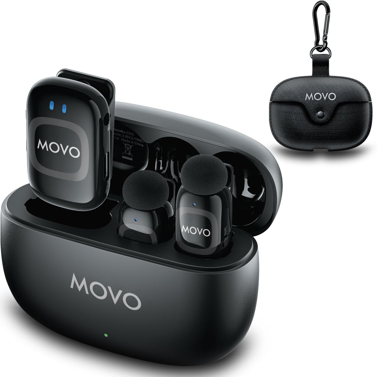 Movo NanoMic clip-on mic on a subject for crisp dialogue