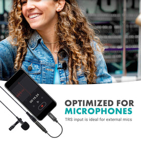 Movo UCMA-1 USB-C connector demonstrates broad compatibility with modern devices.