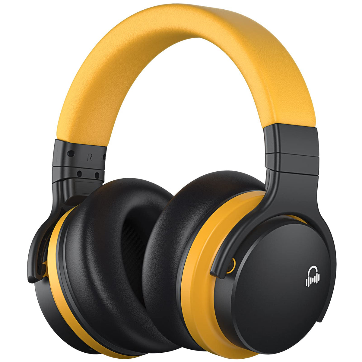 MOVSSOU E7 over-ear headphones in angled view for immersive sound and all-day comfort