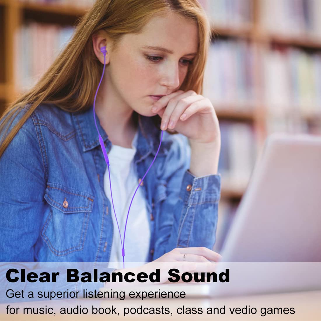 Includes six ear tip sizes for personalized fit and noise isolation.
