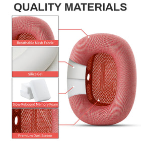 Moxuanze AirPods Max cushions magnetic-fit close-up emphasizing quick snap-on design