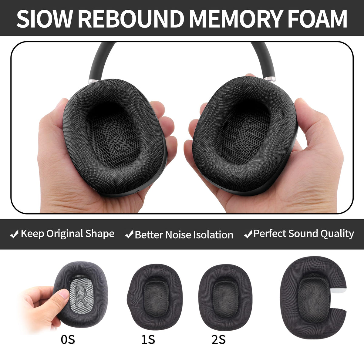 Moxuanze AirPods Max silicone seal improves noise isolation