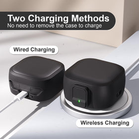 Moxuanze Buds4 Pro case side grip offers non-slip handling.